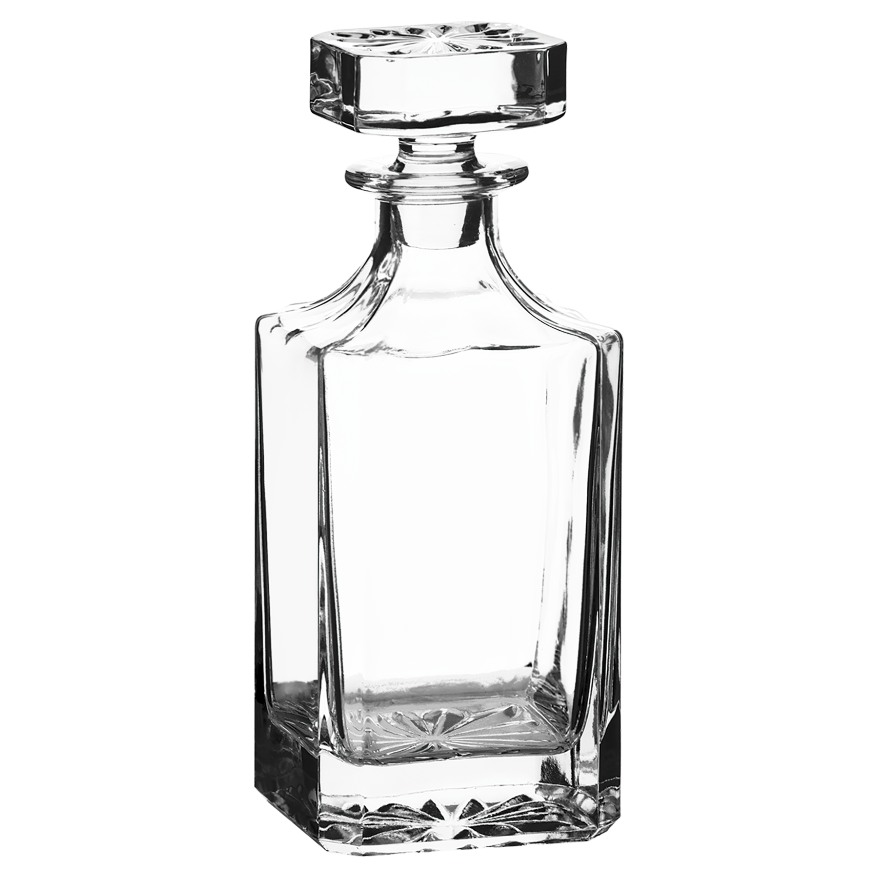 750ml Whiskey Decanter – Square Glass with Premium Gift Box