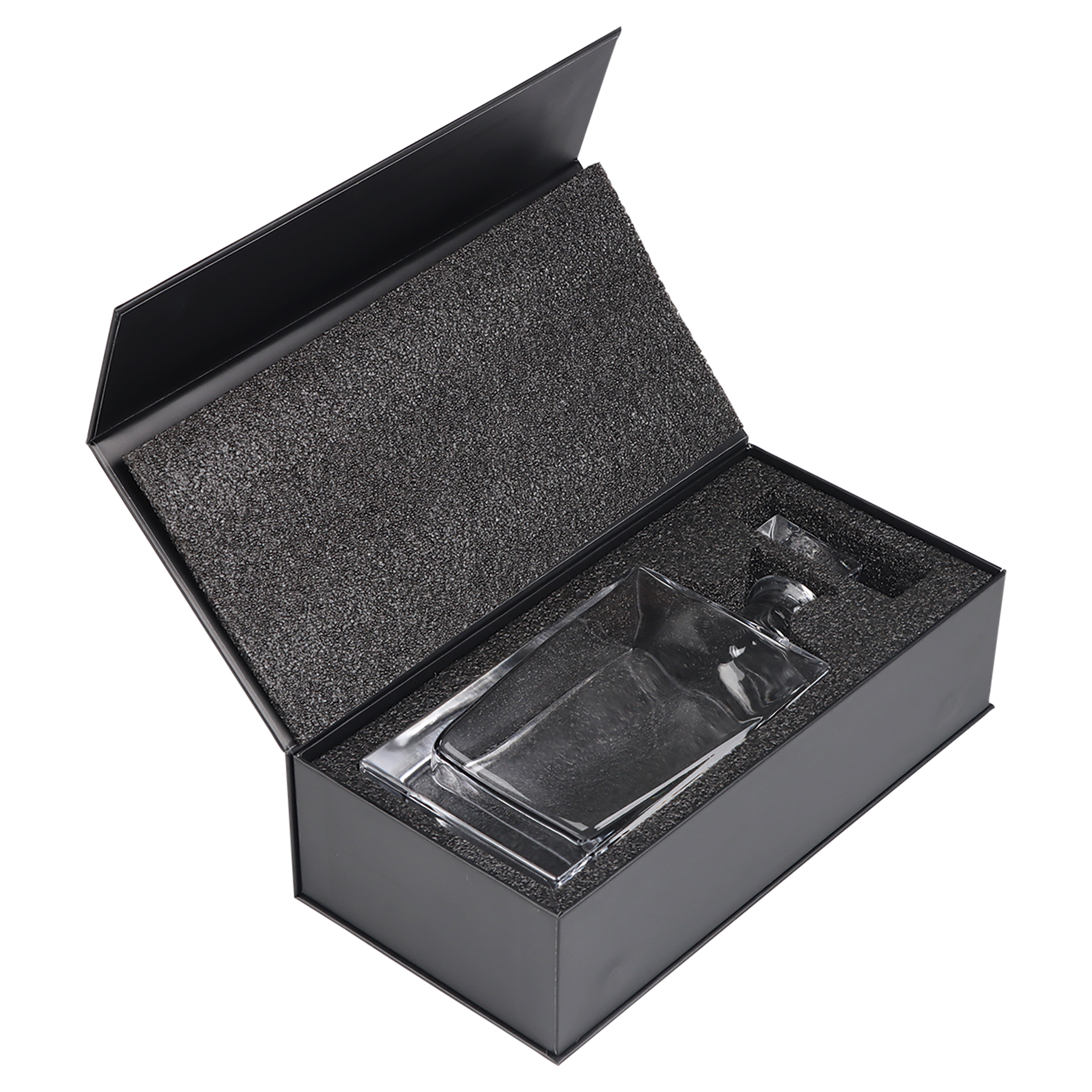 810ml Whiskey Decanter – Rectangular Glass Design with Premium Gift Box