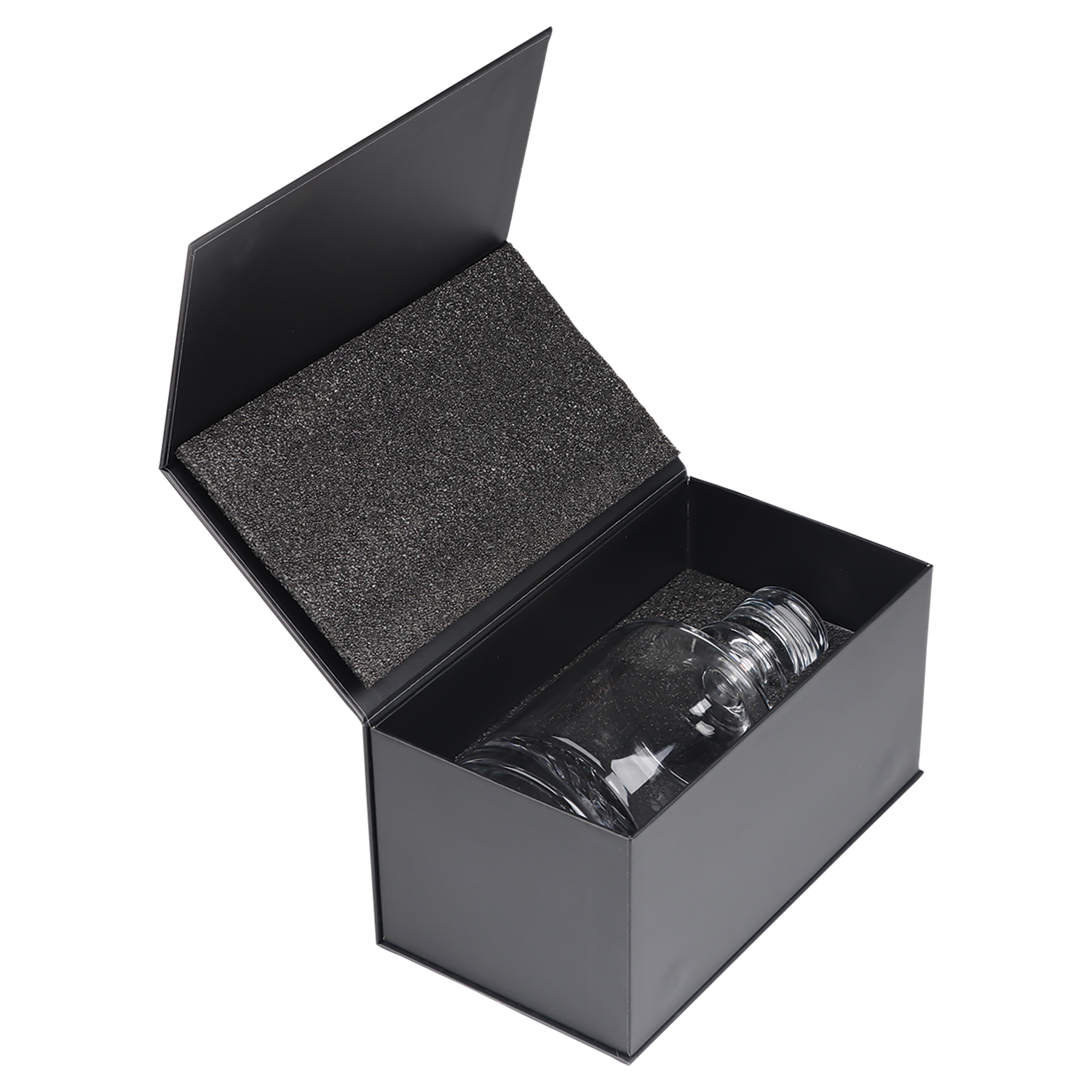 Round Whiskey Decanter – 850ml Glass with Gift Box | Fast-Aging Design