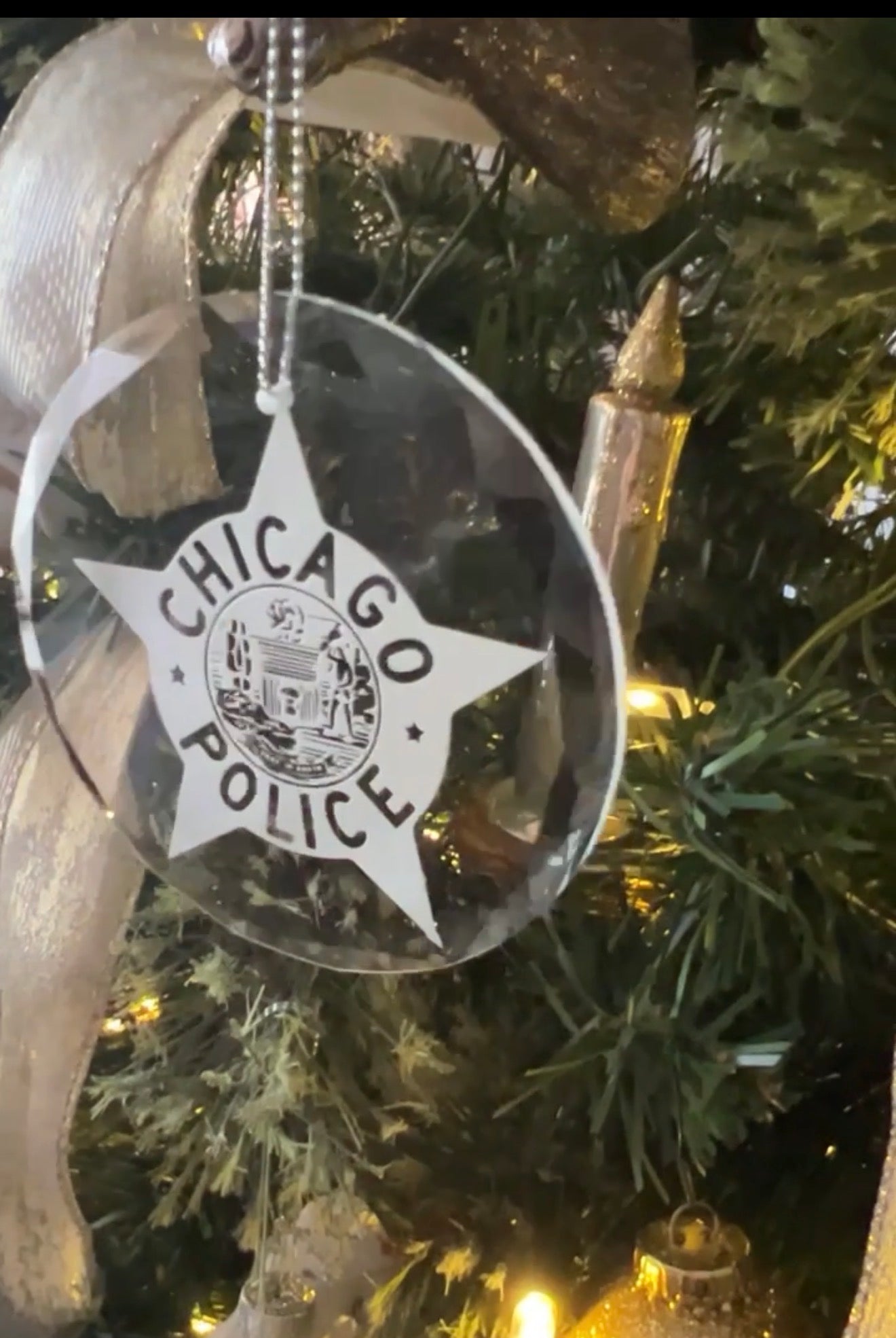Personalized Glass Christmas Ornament – Custom Laser Engraved Gift