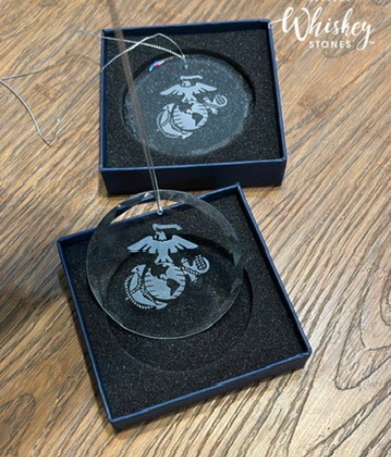 Personalized Glass Christmas Ornament – Custom Laser Engraved Gift